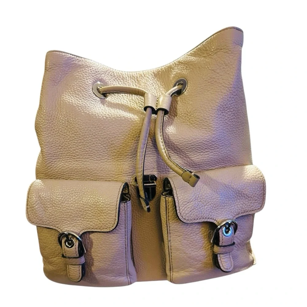 Michael Kors Cooper Nude Size Large Flap Backpack